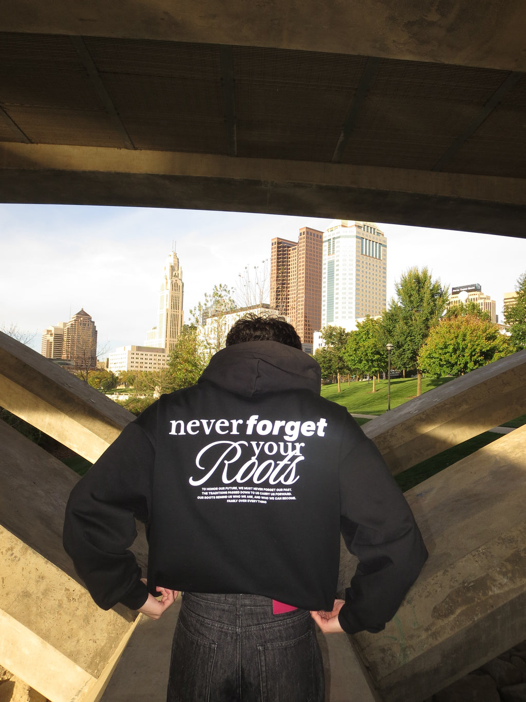 Never Forget Your Roots Oversized Hoodie