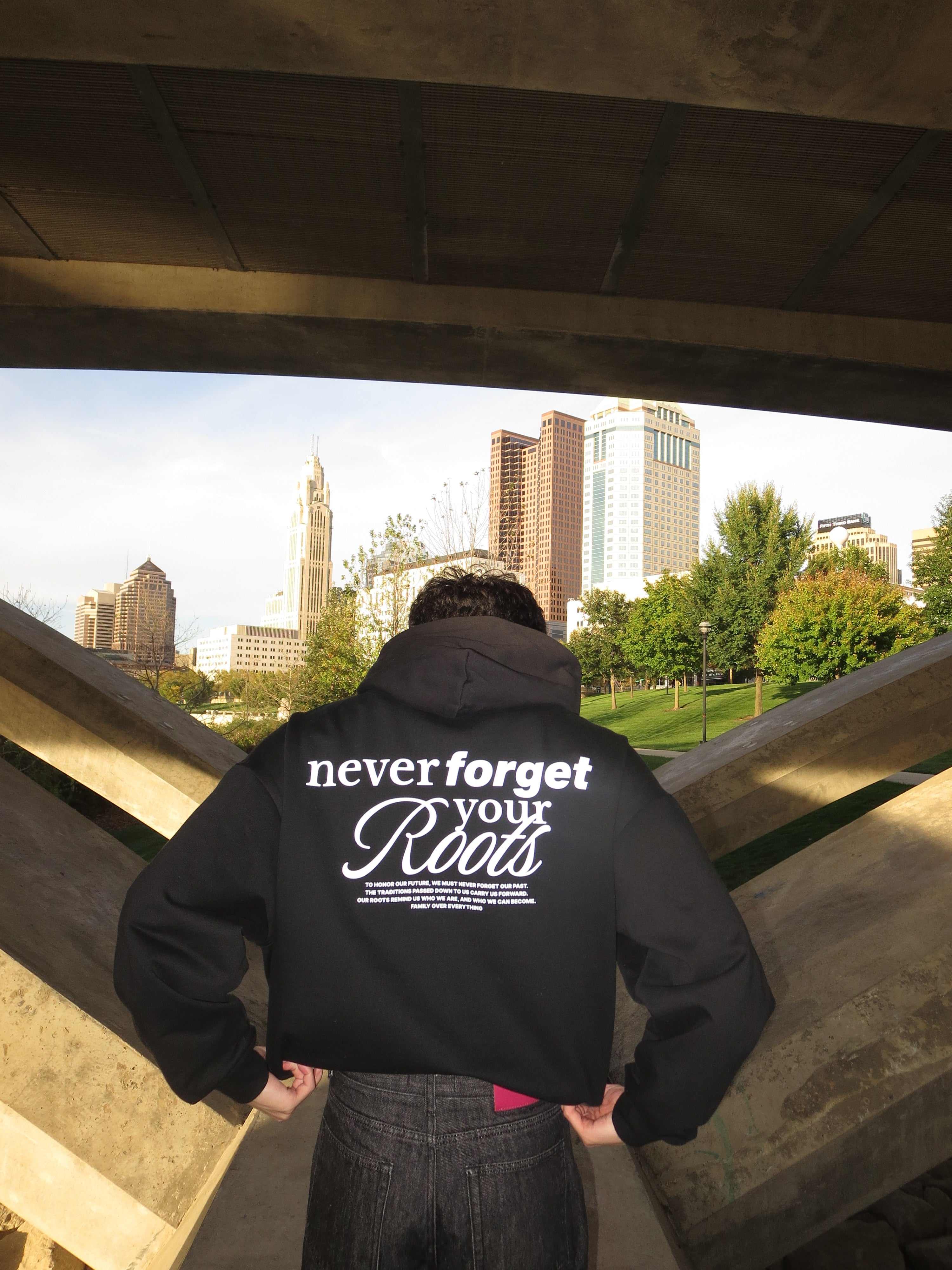 Never Forget Your Roots Oversized Hoodie