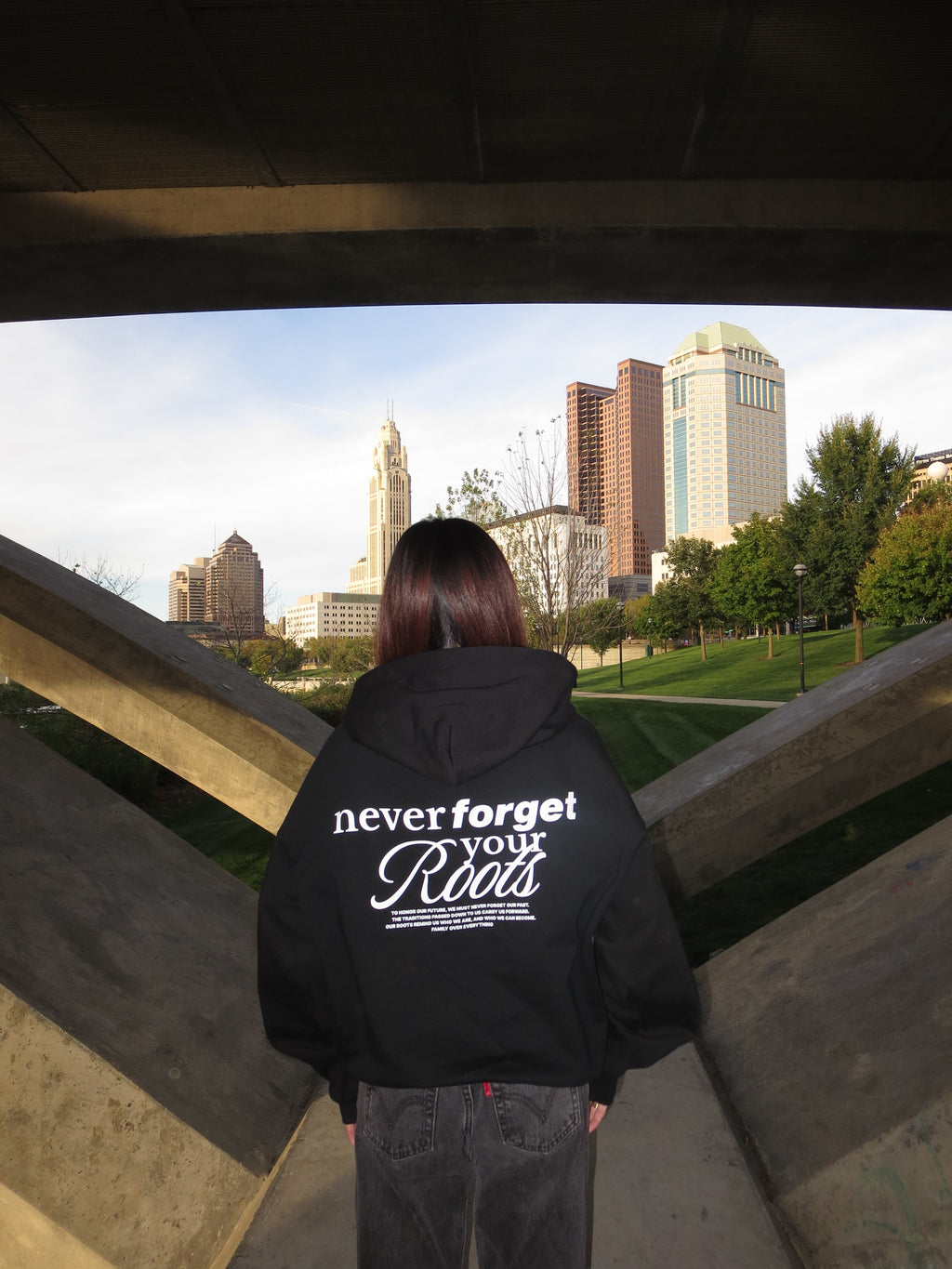 Never Forget Your Roots Oversized Hoodie