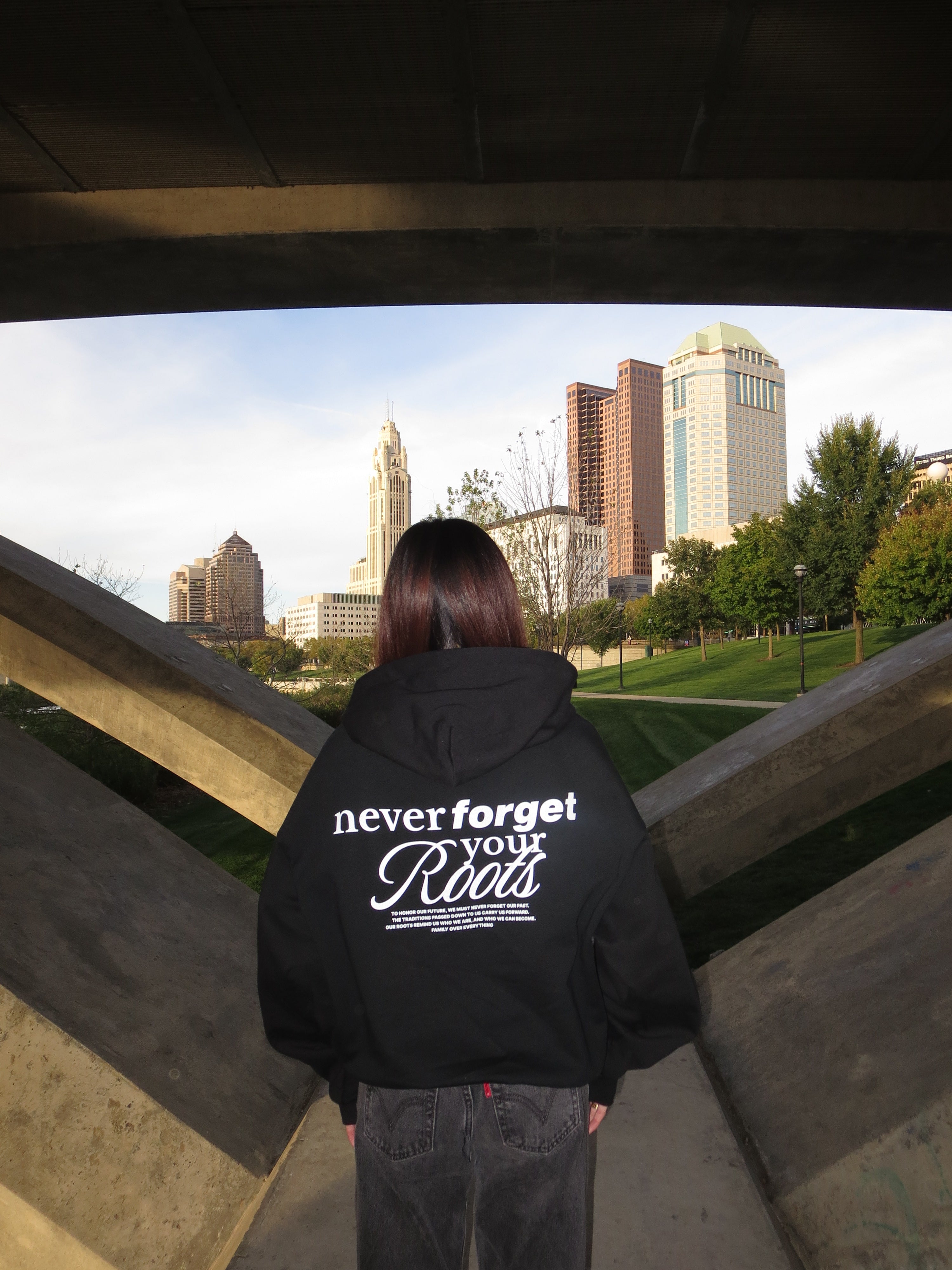 Never Forget Your Roots Oversized Hoodie